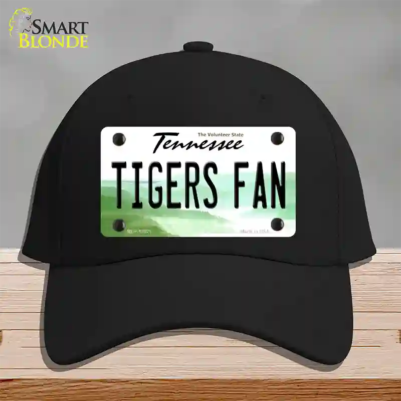 Tennessee Plate Tigers Fan Novelty License Plate Hat Cotton / Black