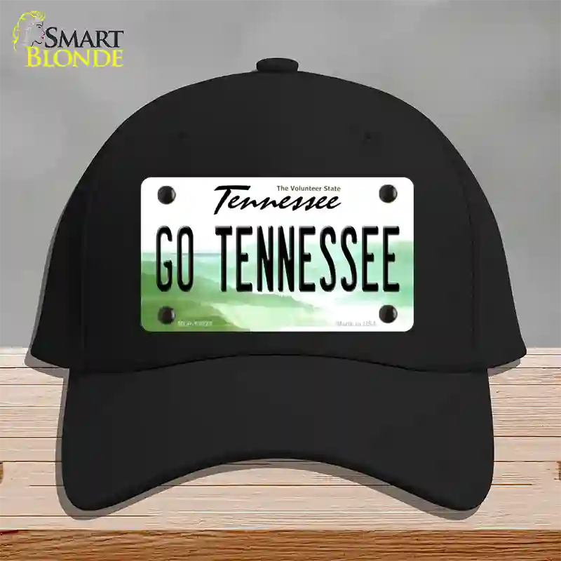 Go Tennessee Novelty License Plate Hat Cotton / Black