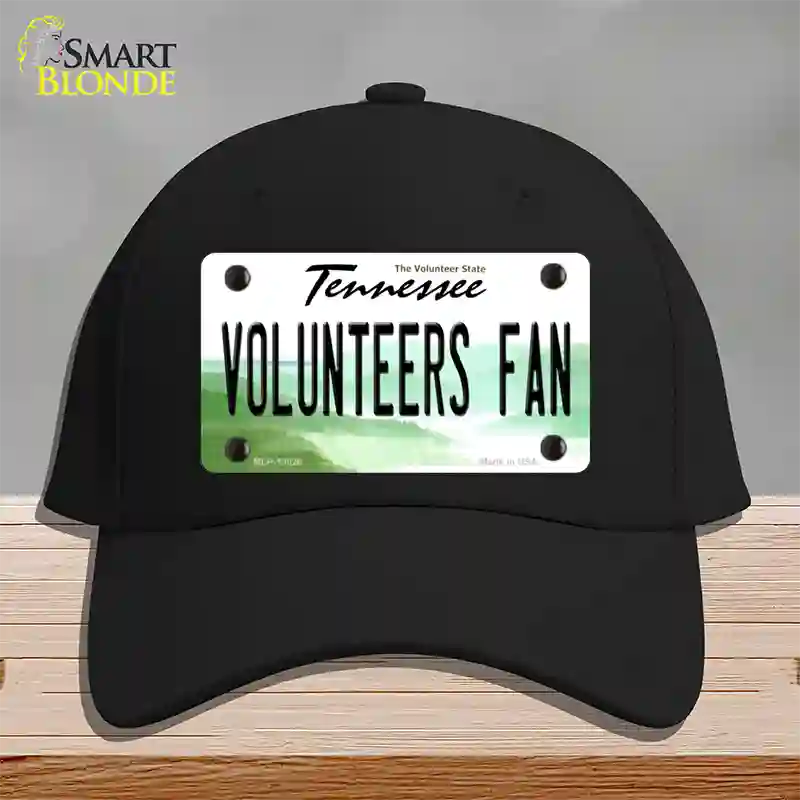 Volunteers Fan Novelty License Plate Hat Cotton / Black