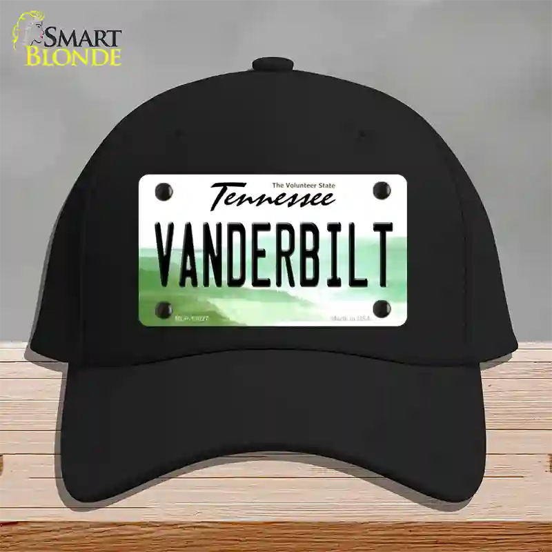 Vanderbilt Novelty License Plate Hat Cotton / Black