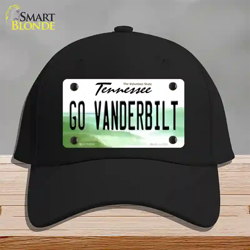 Go Vanderbilt Novelty License Plate Hat Cotton / Black