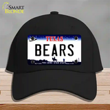 Bears Novelty License Plate Hat Cotton / Black