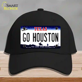 Go Houston Novelty License Plate Hat Cotton / Black