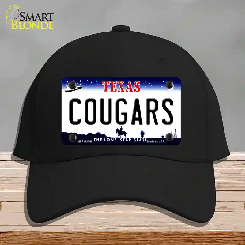 Cougars Novelty License Plate Hat Cotton / Black