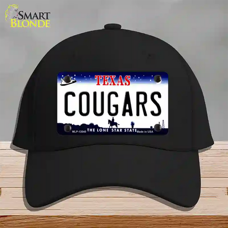 Cougars Novelty License Plate Hat Cotton / Black