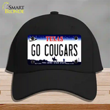 Go Cougars Novelty License Plate Hat Cotton / Black