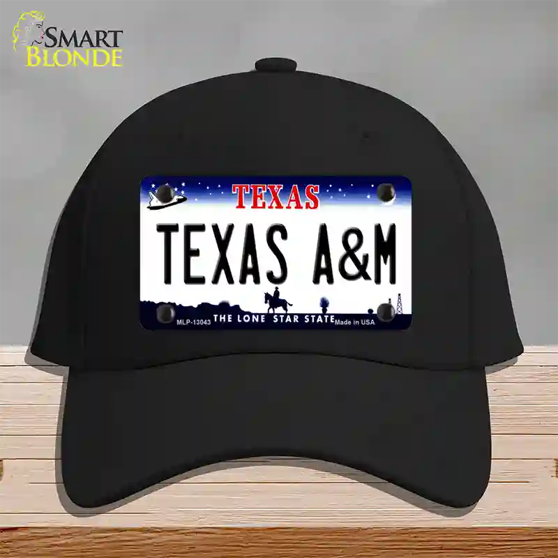 Texas A&M Novelty License Plate Hat Cotton / Black