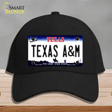 Texas A&M Novelty License Plate Hat Cotton / Black