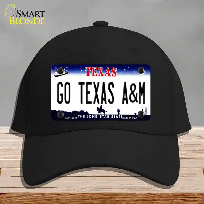 Go Texas A&M Novelty License Plate Hat Cotton / Black