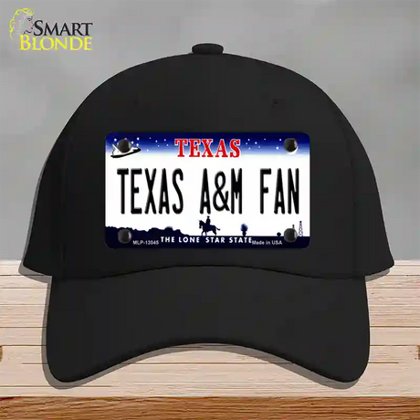 Texas A&M Fan Novelty License Plate Hat Cotton / Black