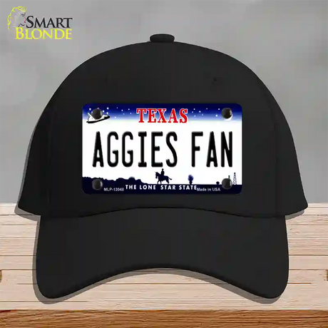 Aggies Fan Texas Novelty License Plate Hat Cotton / Black