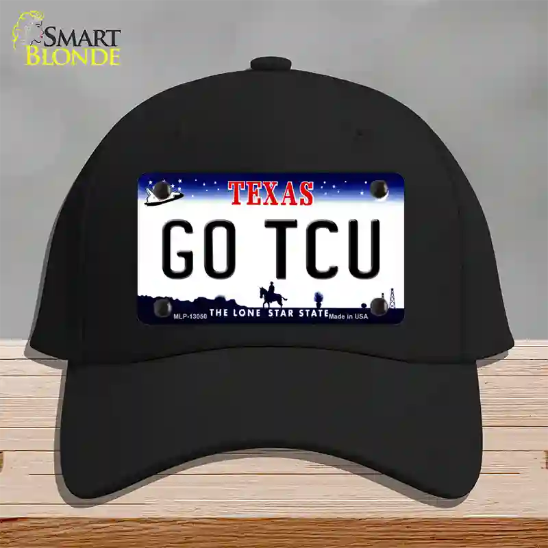 Go TCU Novelty License Plate Hat Cotton / Black