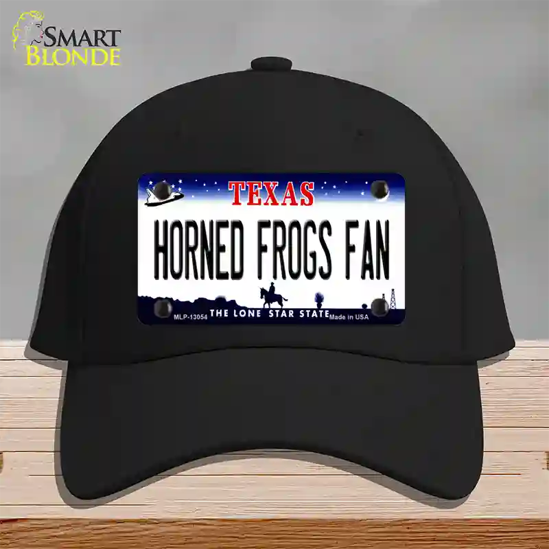 Horned Frogs Fan Novelty License Plate Hat Cotton / Black