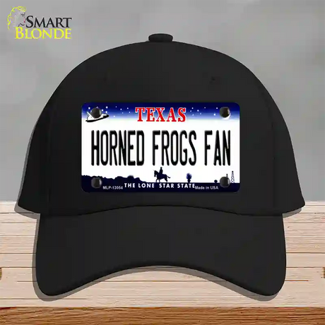 Horned Frogs Fan Novelty License Plate Hat Cotton / Black