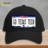 Go Texas Tech Novelty License Plate Hat Cotton / Black