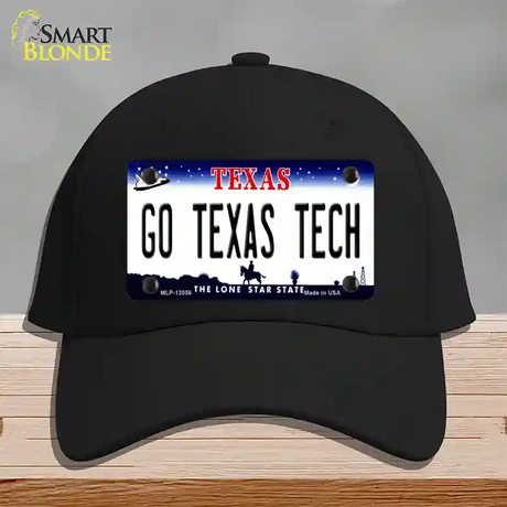 Go Texas Tech Novelty License Plate Hat Cotton / Black