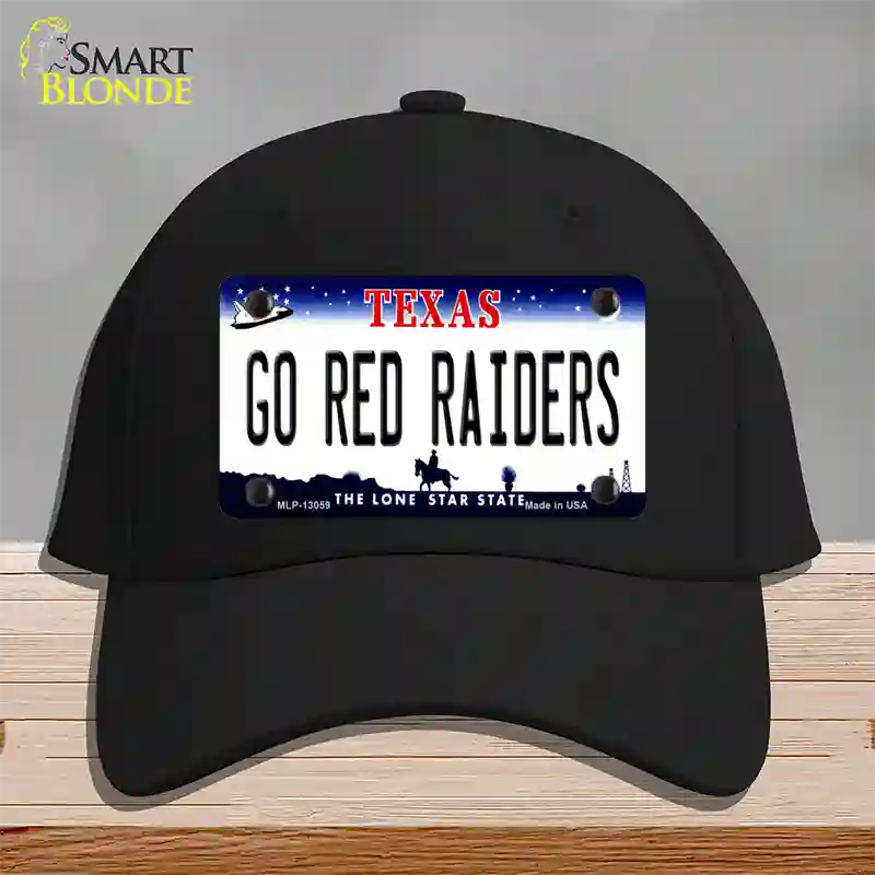 Go Red Raiders Novelty License Plate Hat Cotton / Black