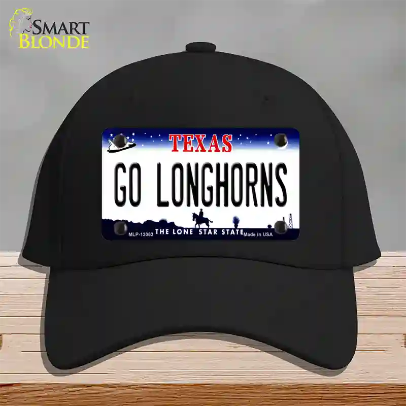 Go Longhorns Novelty License Plate Hat Cotton / Black