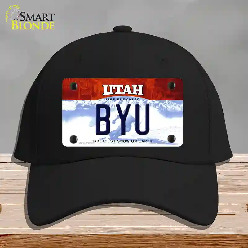 BYU Novelty License Plate Hat Cotton / Black