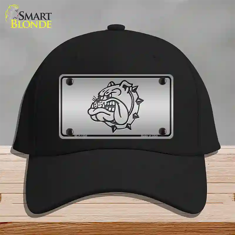 Bulldog Novelty License Plate Hat Cotton / Black