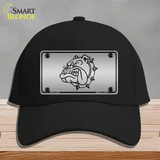 Bulldog Novelty License Plate Hat Cotton / Black