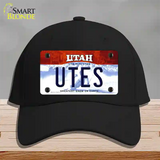 Utes Novelty License Plate Hat Cotton / Black