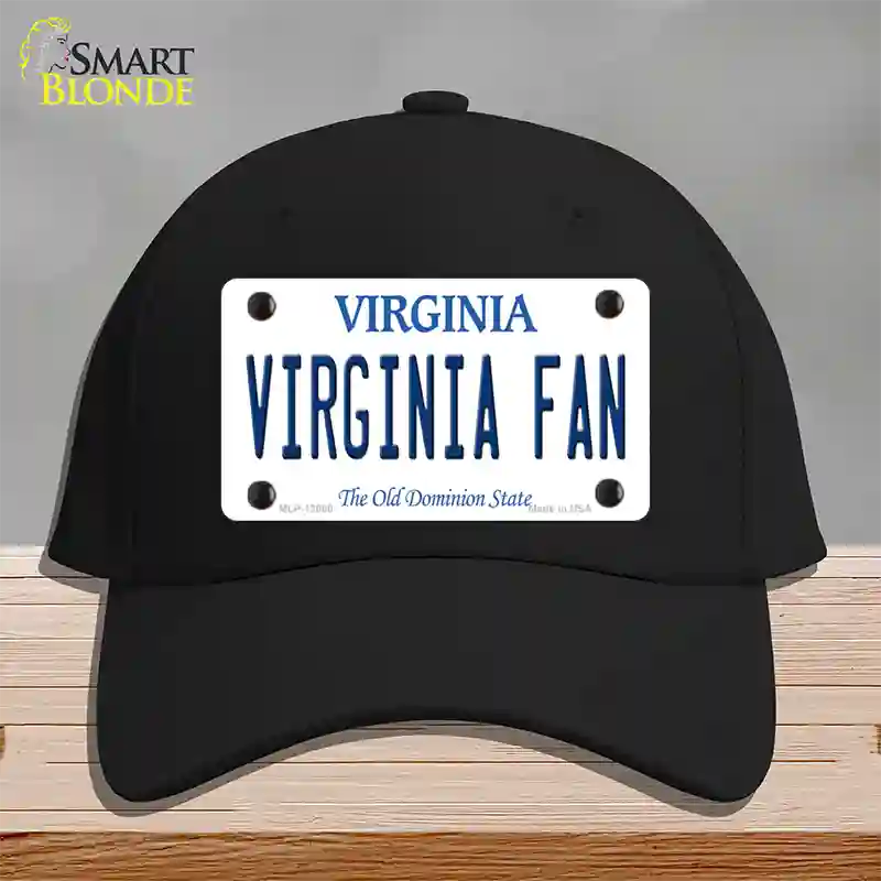 Virginia Fan Novelty License Plate Hat Cotton / Black