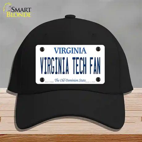 Virginia Tech Fan Novelty License Plate Hat Cotton / Black