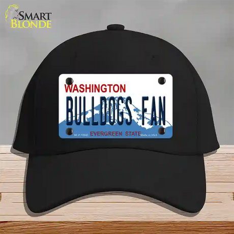 Bulldogs Fan Washington Novelty License Plate Hat Cotton / Black