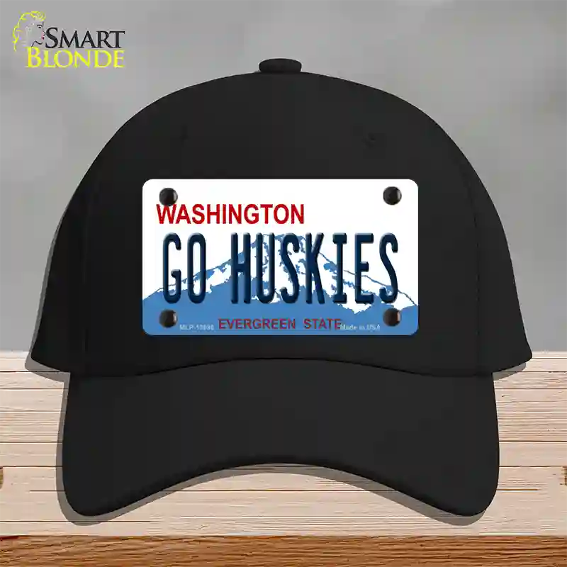 Go Huskies Novelty License Plate Hat Cotton / Black