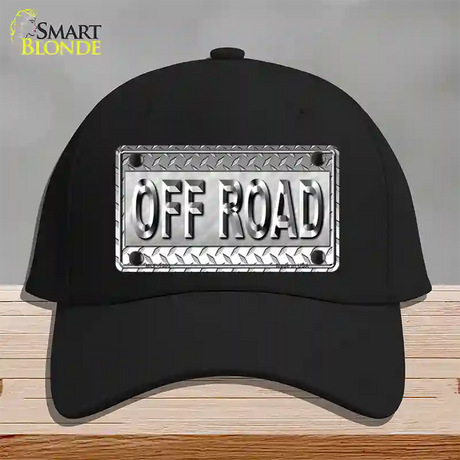 Off Road Novelty License Plate Hat Cotton / Black