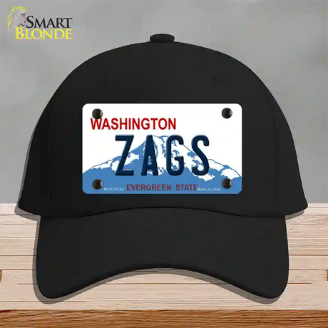 Zags Novelty License Plate Hat Cotton / Black