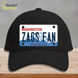 Zags Fan Novelty License Plate Hat Cotton / Black