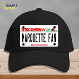 Marquette Fan Novelty License Plate Hat Cotton / Black