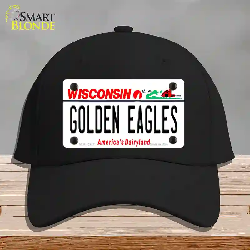 Golden Eagles Novelty License Plate Hat Cotton / Black