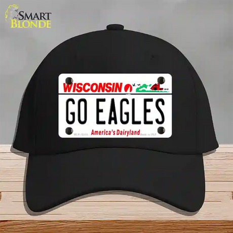 Go Eagles Wisconsin Novelty License Plate Hat Cotton / Black