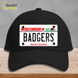 Badgers Novelty License Plate Hat Cotton / Black