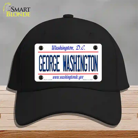 George Washington Novelty License Plate Hat Cotton / Black