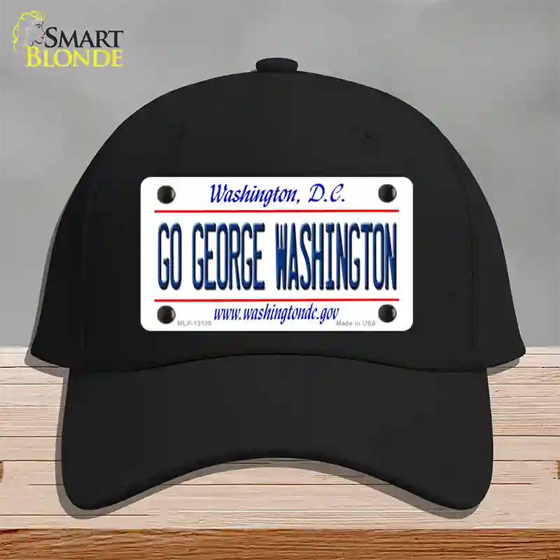 Go George Washington Novelty License Plate Hat Cotton / Black