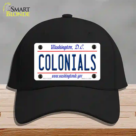 Colonials Novelty License Plate Hat Cotton / Black