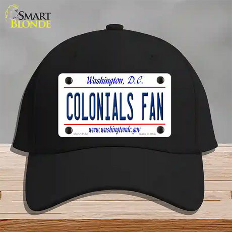 Colonials Fan Novelty License Plate Hat Cotton / Black