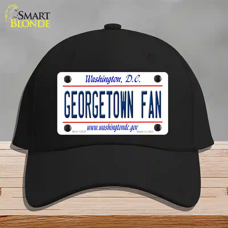 Georgetown Fan Novelty License Plate Hat Cotton / Black