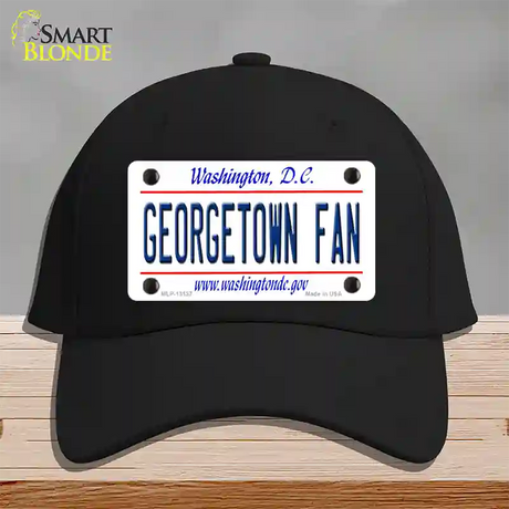 Georgetown Fan Novelty License Plate Hat Cotton / Black