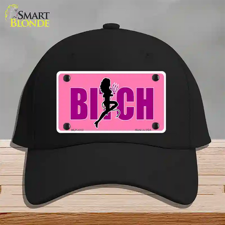 She-Devil Bitch Novelty License Plate Hat Cotton / Black