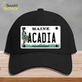 Acadia Maine Novelty License Plate Hat Cotton / Black