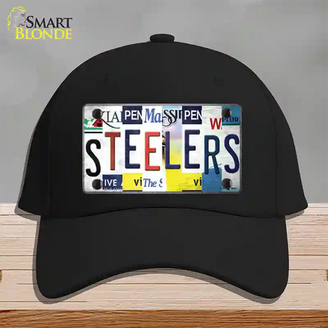 Steelers Strip Art Novelty License Plate Hat Tag Cotton / Black