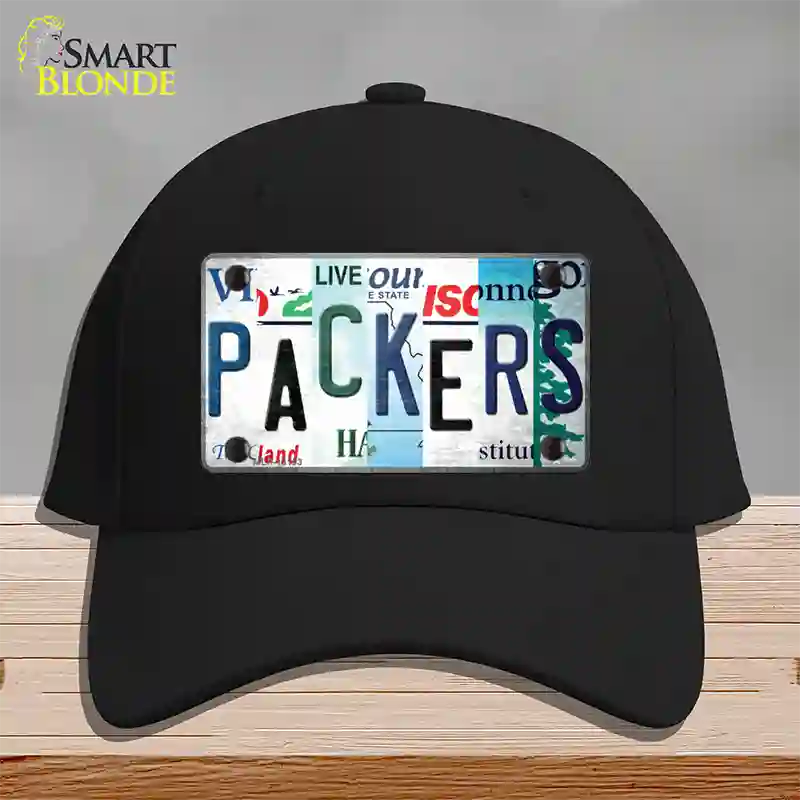 Packers Strip Art Novelty License Plate Hat Tag Cotton / Black