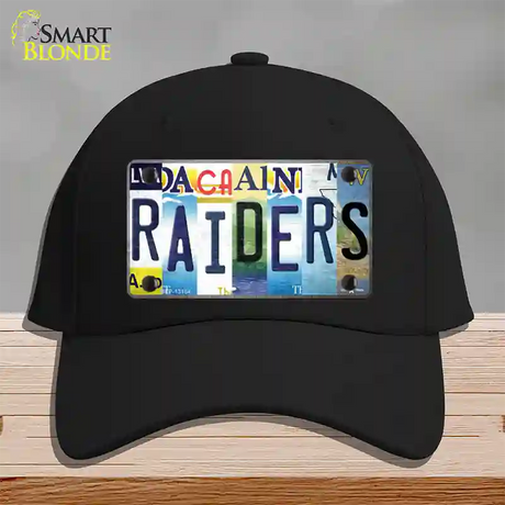 Raiders Strip Art Novelty License Plate Hat Tag Cotton / Black