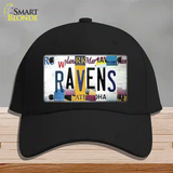 Ravens Strip Art Novelty License Plate Hat Tag Cotton / Black