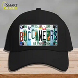 Buccaneers Strip Art Novelty License Plate Hat Tag Cotton / Black